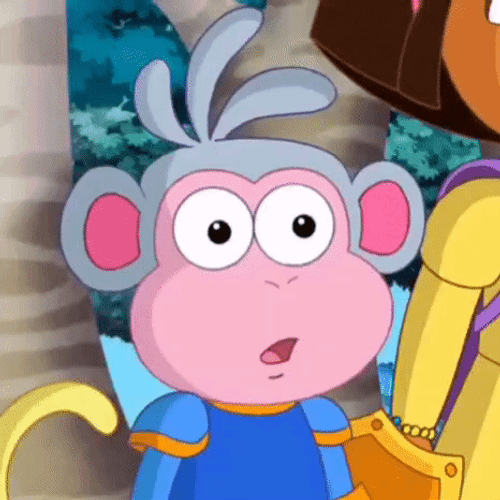 Surprised Boots From Dora The Explorer GIF