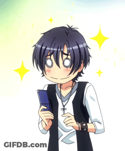 Surprised Boy Holding Cellphone GIF