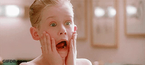 Surprised Boy Mouth Open Hands On Face GIF
