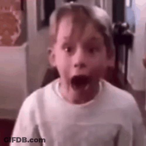 Surprised Boy Wearing Hat And White Shirt GIF
