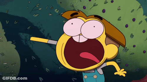 Surprised Cartoon Character GIF