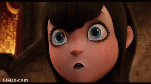 Surprised Cartoon Character Close Up GIF