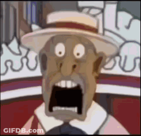 Surprised Cartoon Character GIF
