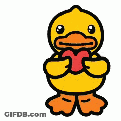 Surprised Cartoon Duck GIF