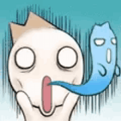 Surprised Cartoon Ghost GIF
