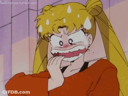 Surprised Cartoon Girl Redfirerose.tumblr.com GIF