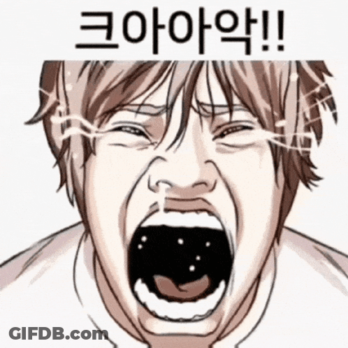 Surprised Cartoon Man With Chinese Text GIF