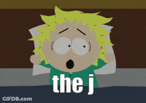 Surprised Cartoon Saying The J GIF