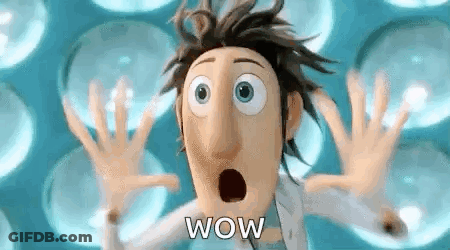 Surprised Cartoon Saying Wow GIF