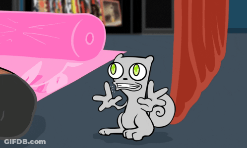 Surprised Cat With Green Eyes GIF