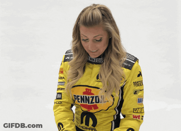 Surprised Confetti Racer Reaction GIF
