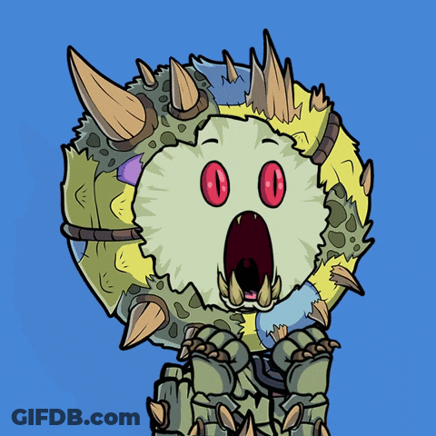 Surprised Dinosaur GIF