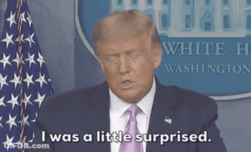 Surprised Donald Trump GIF