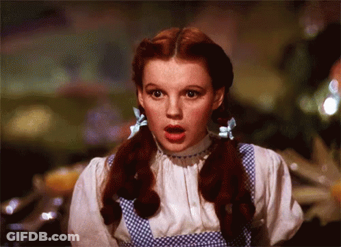Surprised Dorothy From Wizard Of Oz GIF