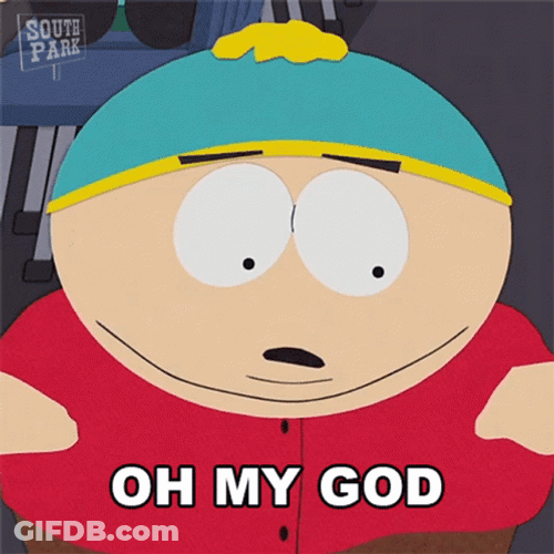 Surprised Eric Cartman Oh My God GIF