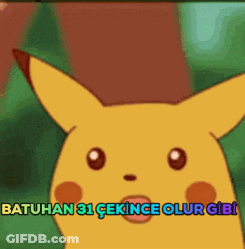 Surprised Expression Pikachu Close Up GIF