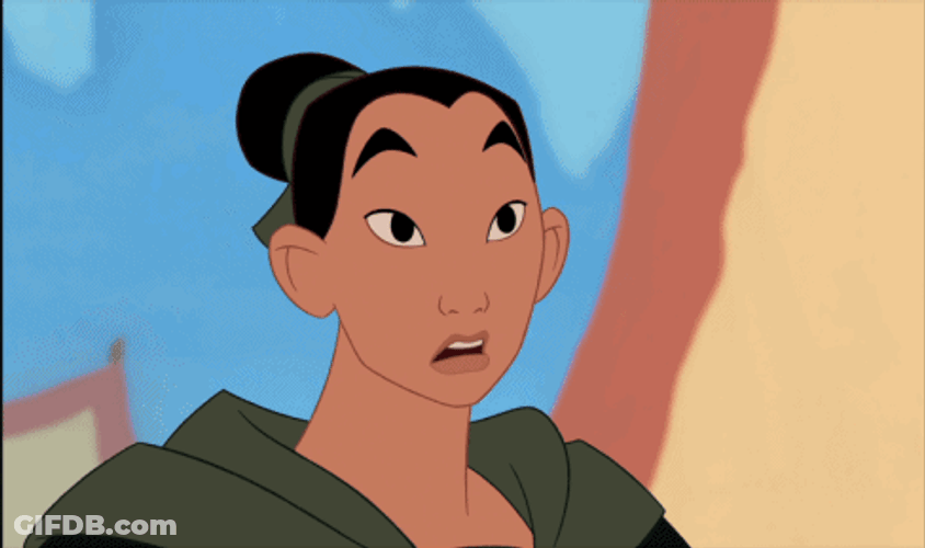 Surprised Face Mulan GIF