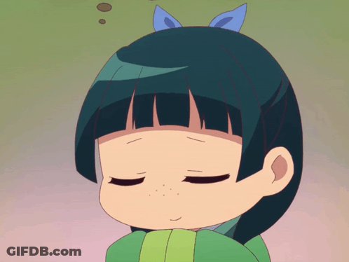 Surprised Girl Beside Purple-Haired Girl GIF