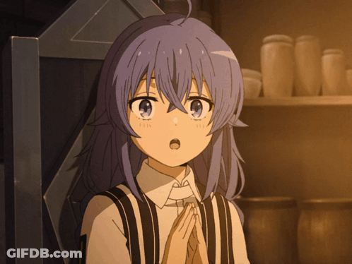 Surprised Girl In Front Of Shelf Of Jars GIF