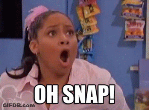 Surprised Girl Saying Oh Snap GIF