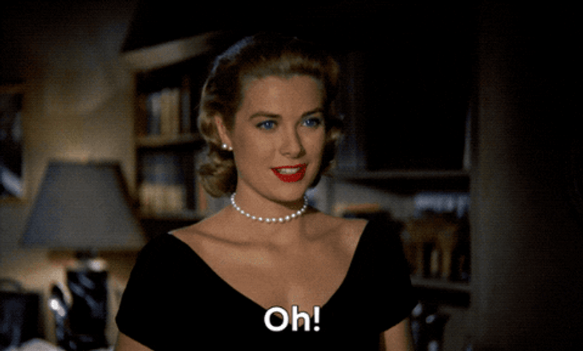 Surprised Grace Kelly Reaction GIF