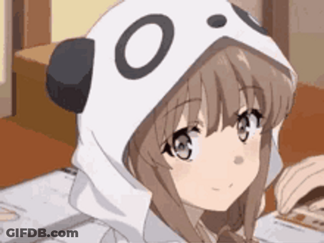 Surprised Kaede Azusagawa GIF