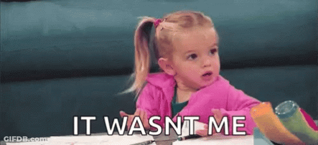 Surprised Kid In Pink Jacket It Wasnt Me GIF