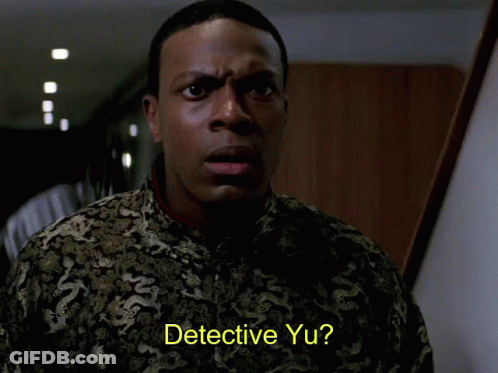 Surprised Man Detective Yu GIF