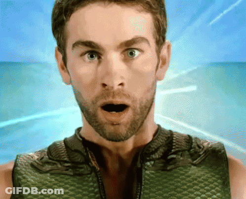 Surprised Man In Green Vest GIF