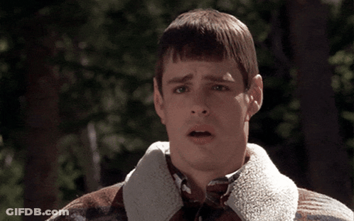 Surprised Man In Plaid Jacket GIF