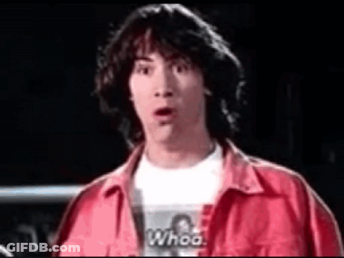 Surprised Man In Red Jacket GIF