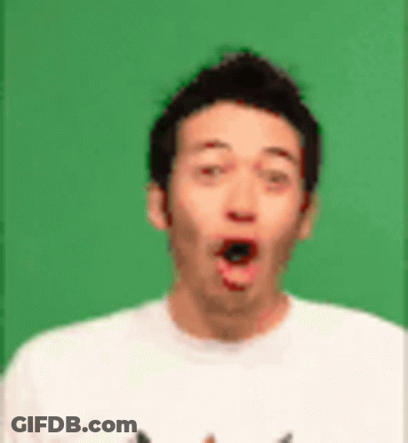 Surprised Man In White Shirt GIF