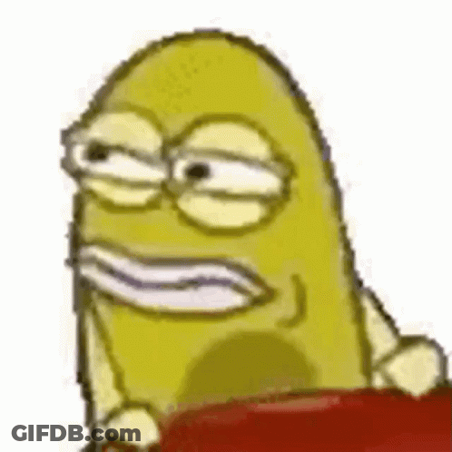 Surprised Man Next To Cartoon Monkey GIF