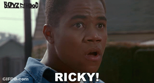 Surprised Man Ricky GIF
