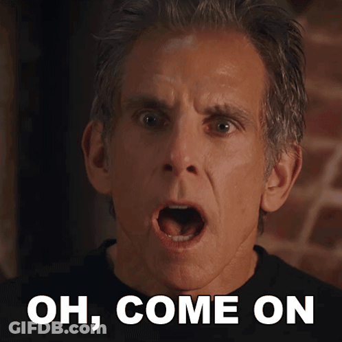 Surprised Man Saying Oh Come On GIF