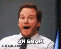 Surprised Man Saying Oh Snap GIF