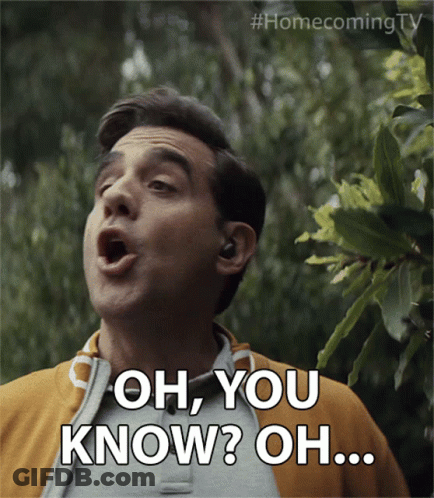 Surprised Man Saying Oh You Know Oh GIF