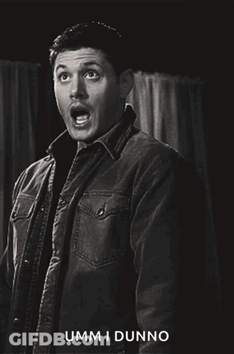 Surprised Man Saying Umm I Dunno GIF