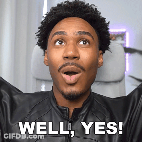 Surprised Man Saying Well Yes GIF