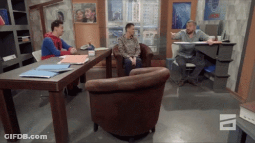 Surprised Man Saying You Real Nosy GIF