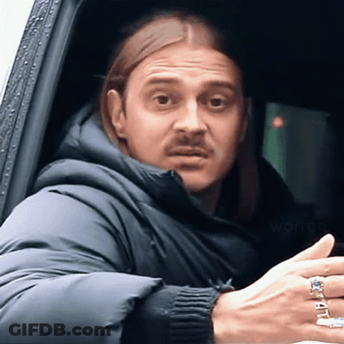 Surprised Man Terrified Face GIF