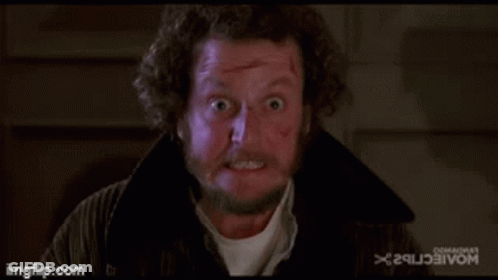Surprised Man With Beard And Scar GIF