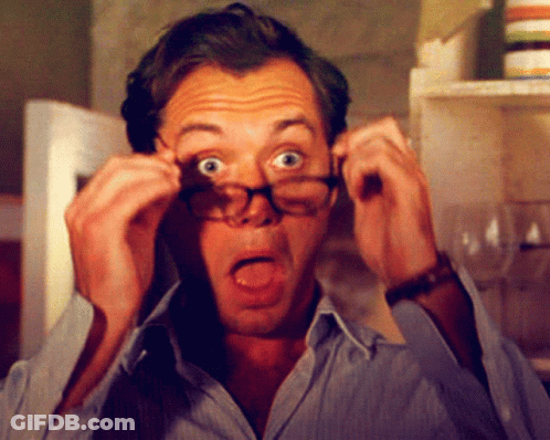 Surprised Man With Glasses GIF