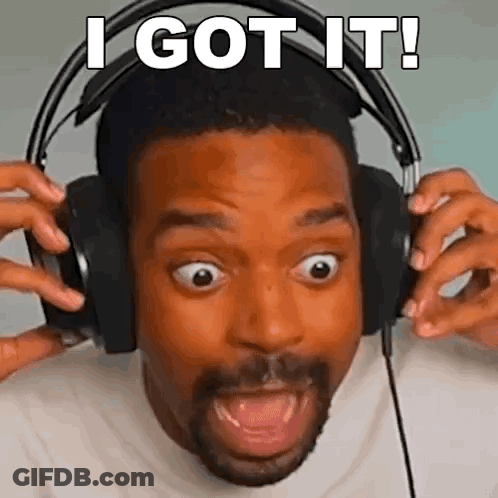 Surprised Man With Headphones GIF