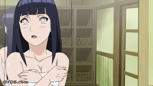 Surprised Naked Anime Girl GIF