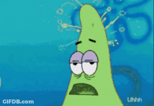 Surprised Patrick Star From SpongeBob SquarePants GIF
