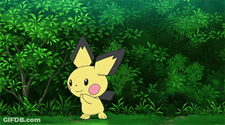 Surprised Pikachu Pichu Peeking GIF