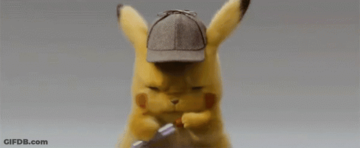 Surprised Pikachu Purple Smoke Explosion GIF