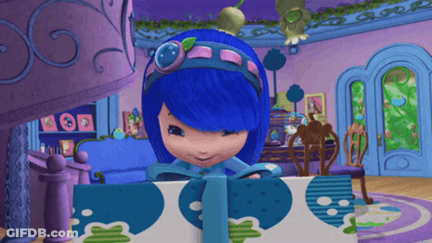 Surprised Plum Pudding Happy Birthday Sis GIF