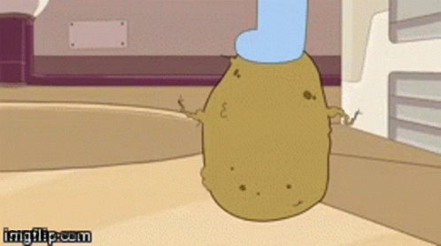 Surprised Potato GIF
